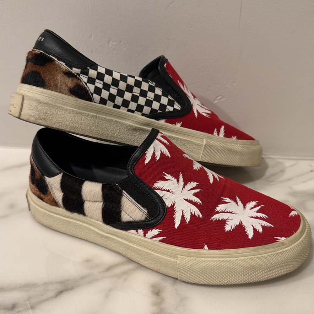 Amiri Multi Pattern Slip-Ons - 38 - image 2